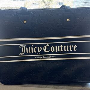 Juicy Couture Black Embossed Tote